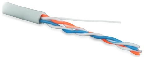 Кабель витая Hyperline UUTP8M-C5-S24-IN-PVC-GY
