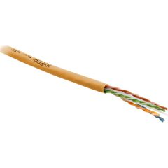 Кабель витая Hyperline UUTP4-C6-S23-IN-PVC-OR-305