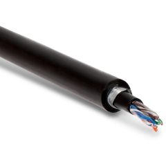 Кабель Hyperline UUTP4-C5E-S24-ARM-OUT-PE/PE-BK1