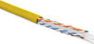Кабель Hyperline UUTP4-C6-S23-IN-LSLTX-YL-305