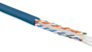 Кабель витая Hyperline UUTP4-C6-S23-IN-LSZH-BL-305