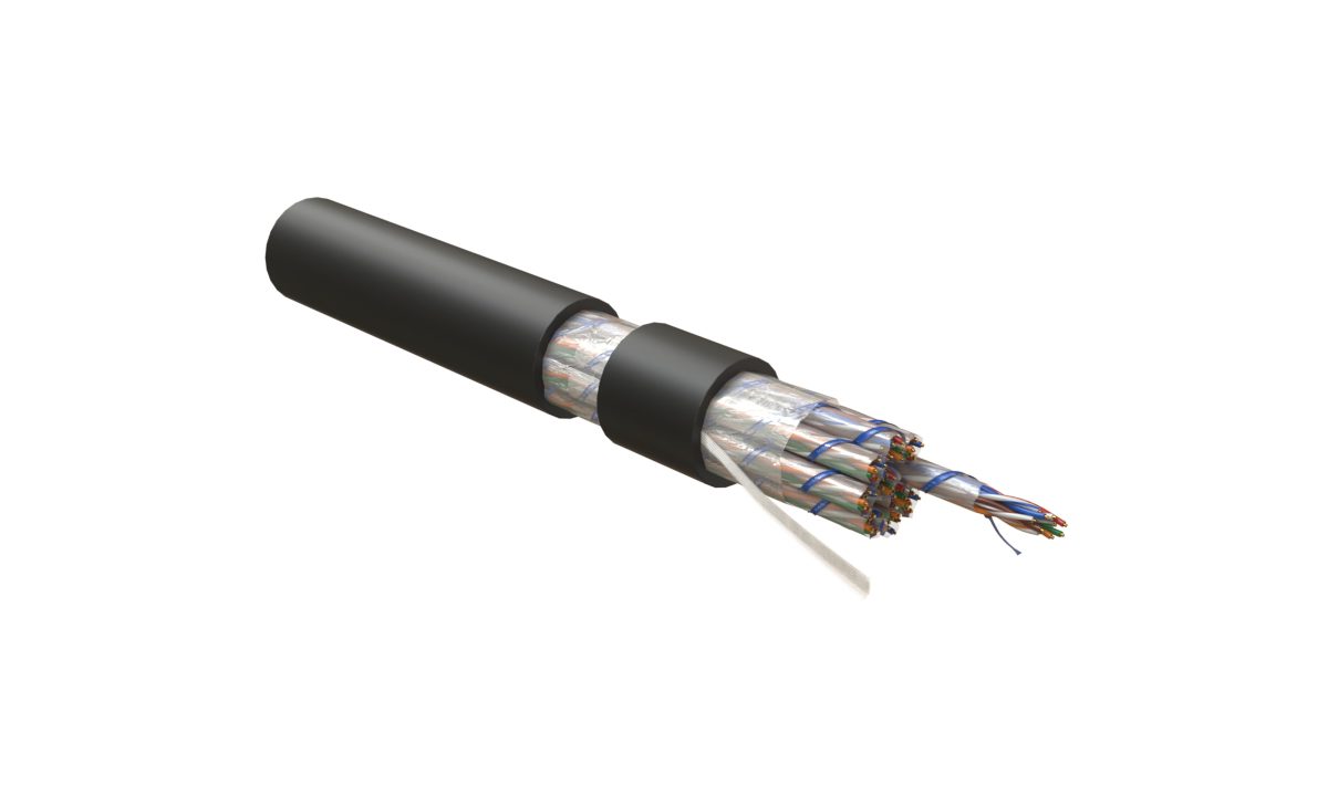 Кабель витая Hyperline UUTP50W-C5-S24-OUT-PE-BK