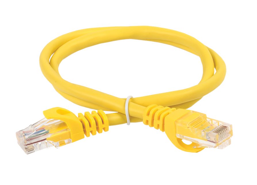 Патч-корд категории 6 UTP LSZH 1м IEK PC05-C6UL-1M