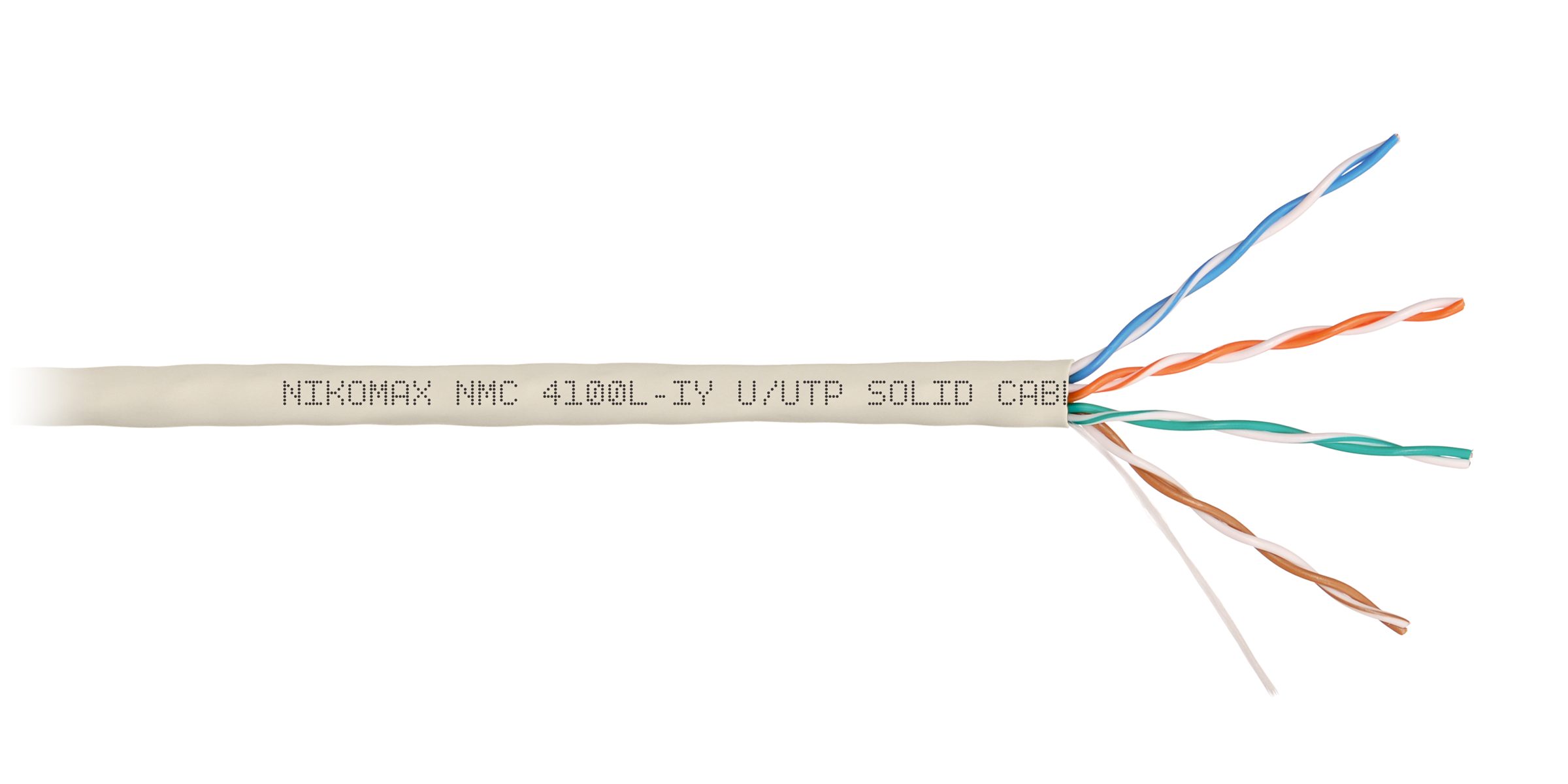 Кабель U/UTP 4 пары, Кат.5e NIKOMAX NMC 4100A-GY