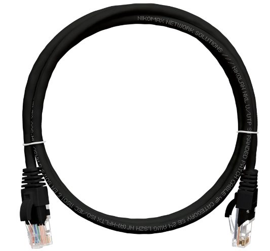 Коммутационный шнур NIKOMAX NMC-PC4UD55B-005-BK