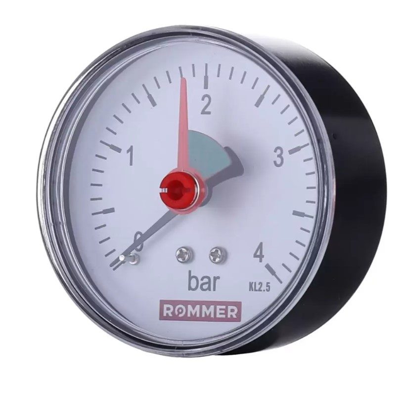 Манометр аксиальный , 63 мм ROMMER RIM-0009-630608