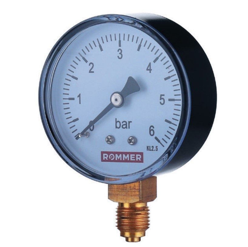 Манометр аксиальный ROMMER RIM-0009-500608