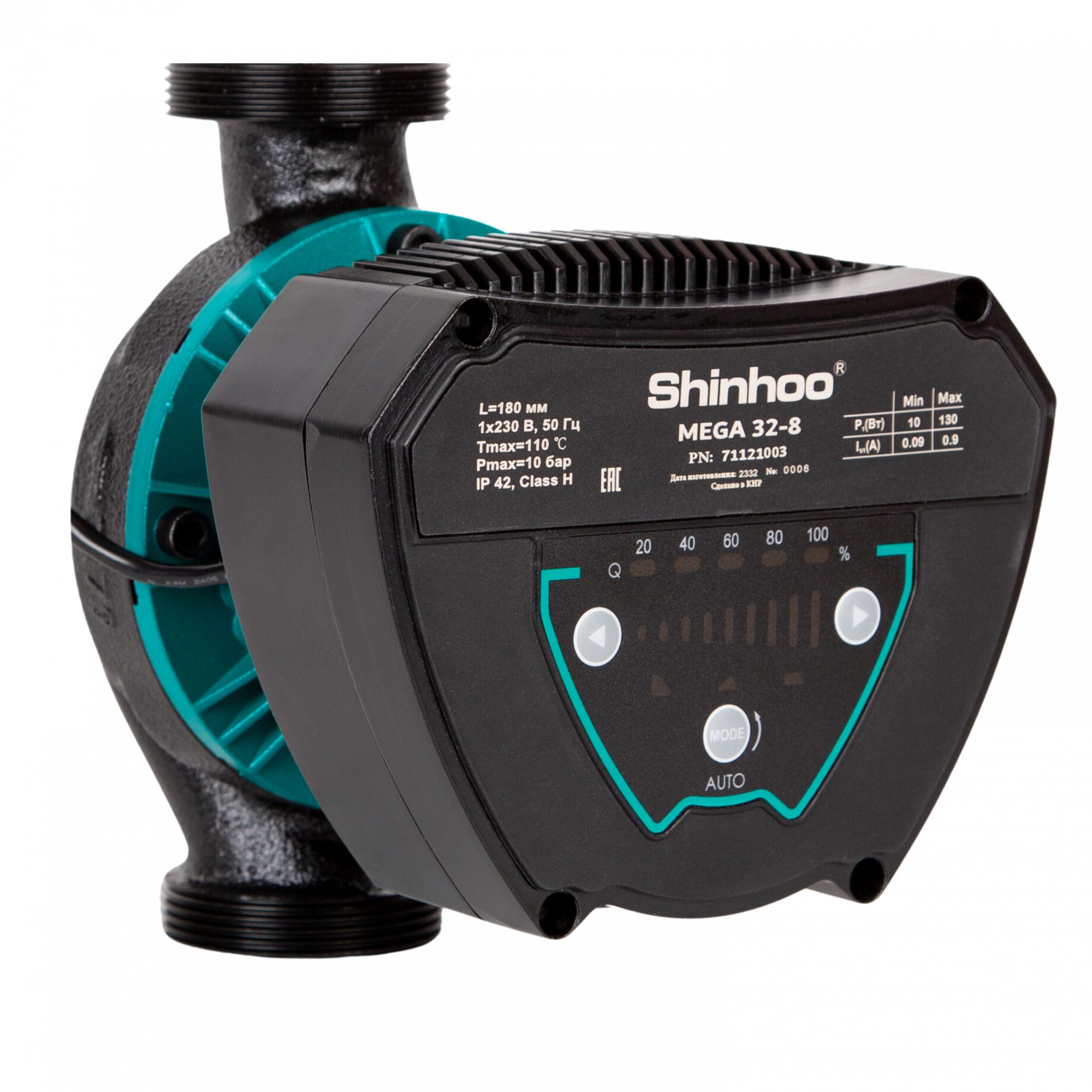 Насос циркуляционный MEGA 32-8 SHINHOO 71121003