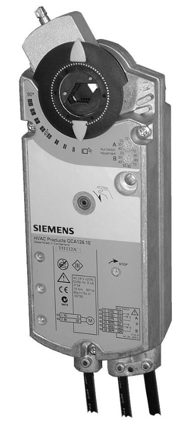 Привод воздушной заслонки Siemens BPZ:GCA161.1E
