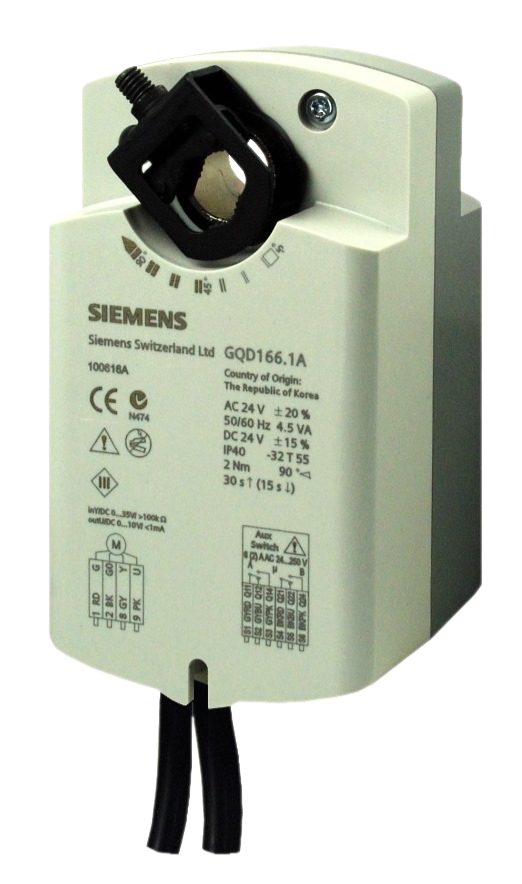 Привод воздушной заслонки Siemens BPZ:GQD126.1A