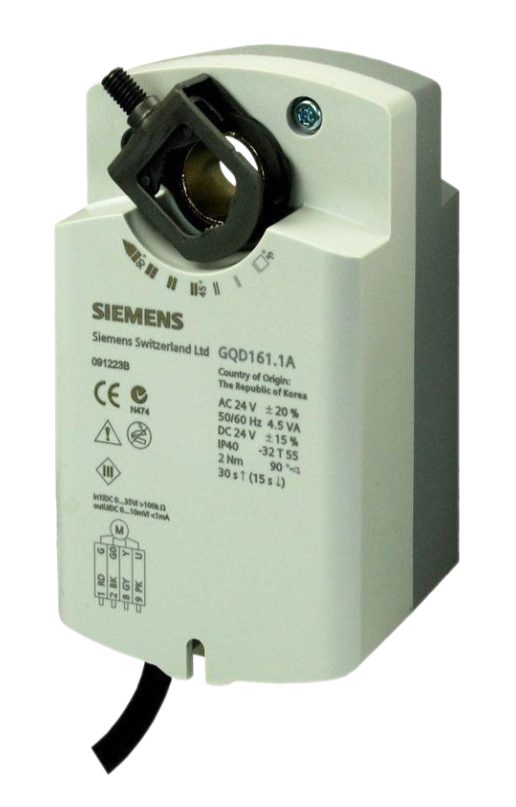 Привод воздушной заслонки Siemens BPZ:GQD161.1A