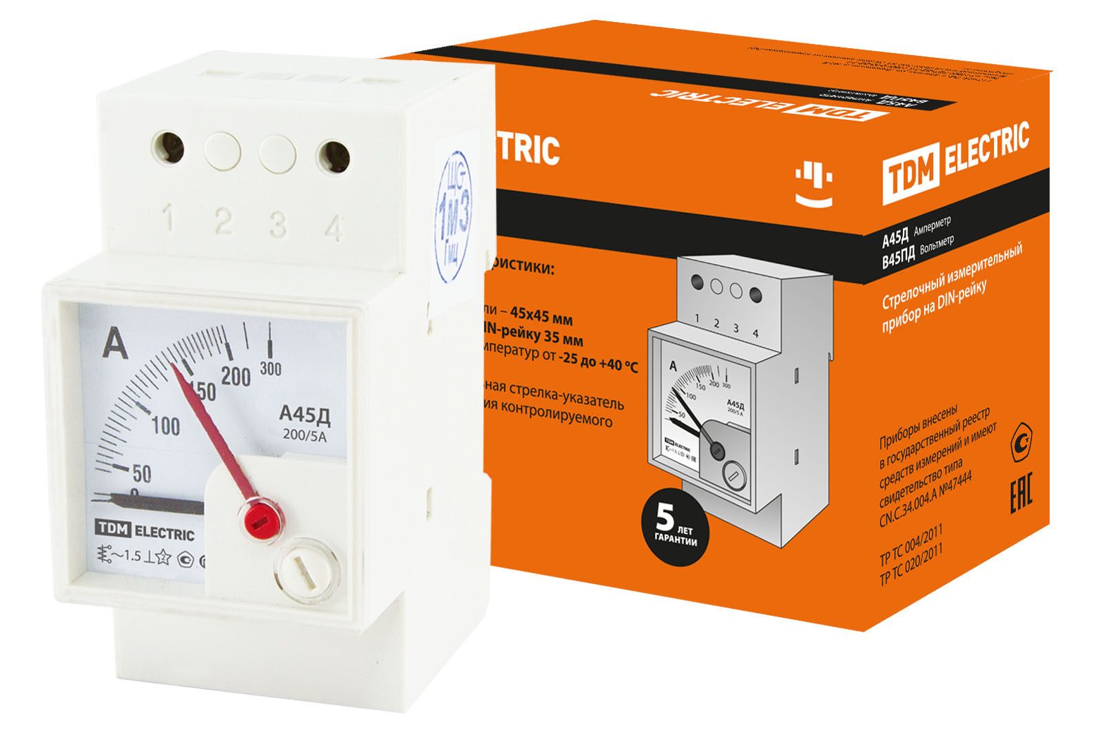 Амперметр TDM А45Д TDM ELECTRIC SQ1102-0302