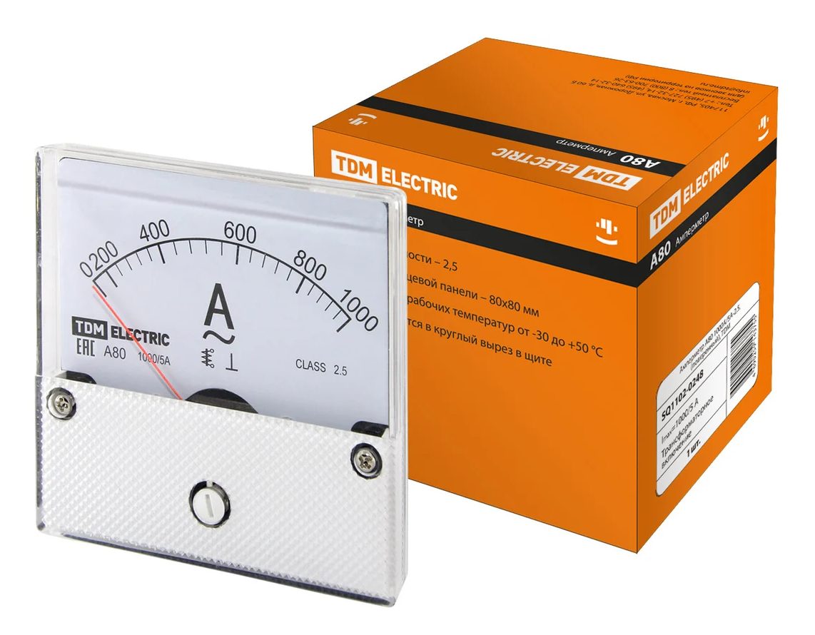 Амперметр TDM А80 TDM ELECTRIC SQ1102-0248