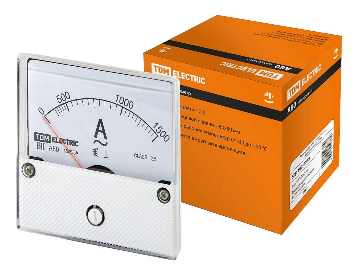 Амперметр TDM А80 TDM ELECTRIC SQ1102-0249