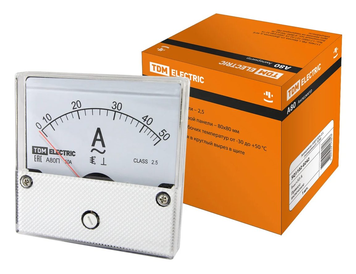 Амперметр TDM А80П TDM ELECTRIC SQ1102-0242