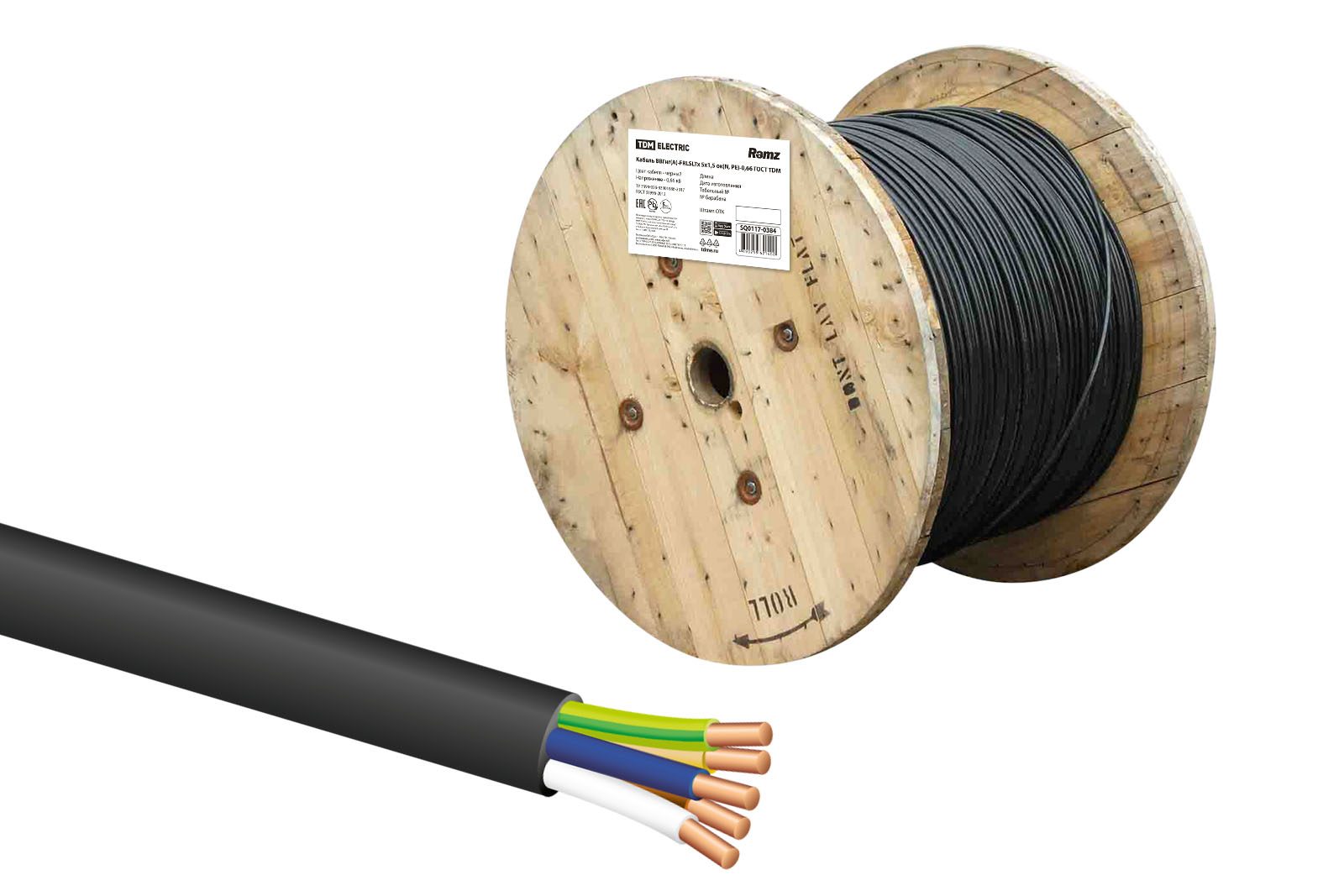 Кабель ВВГнг(А)-FRLSLTx TDM ELECTRIC SQ0117-0384
