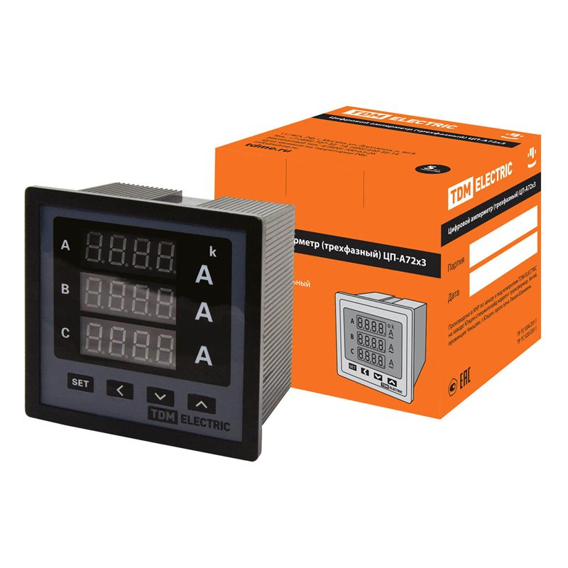 Цифровой амперметр TDM TDM ELECTRIC SQ1102-0502