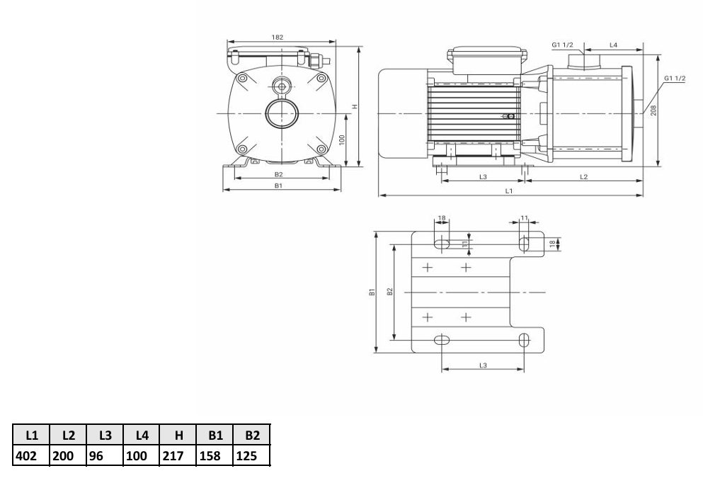 Фото Многоступенчатый насос WELLMIX CMI 12-15T-BQCE 3х380В, 1,5кВт 2