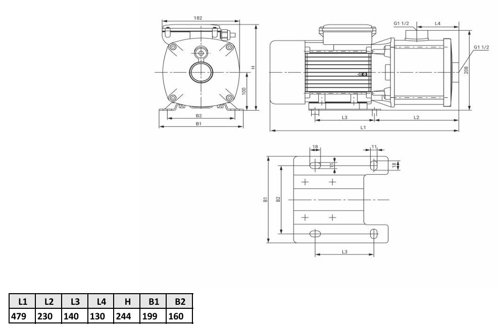 Фото Многоступенчатый насос WELLMIX CMI 8-40-BQCE 1х220В, 2,2кВт 2