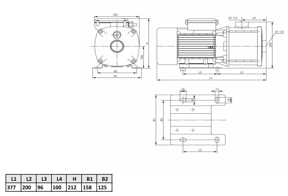 Фото Многоступенчатый насос WELLMIX CMI 8-20T-BQCE (3х380В, 1кВт) 2