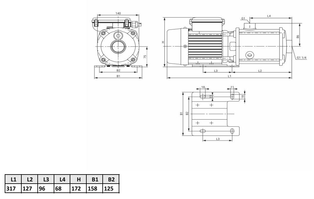 Фото Многоступенчатый насос WELLMIX CMI 4-30-BQCE (1х220В, 0,55кВт) 2