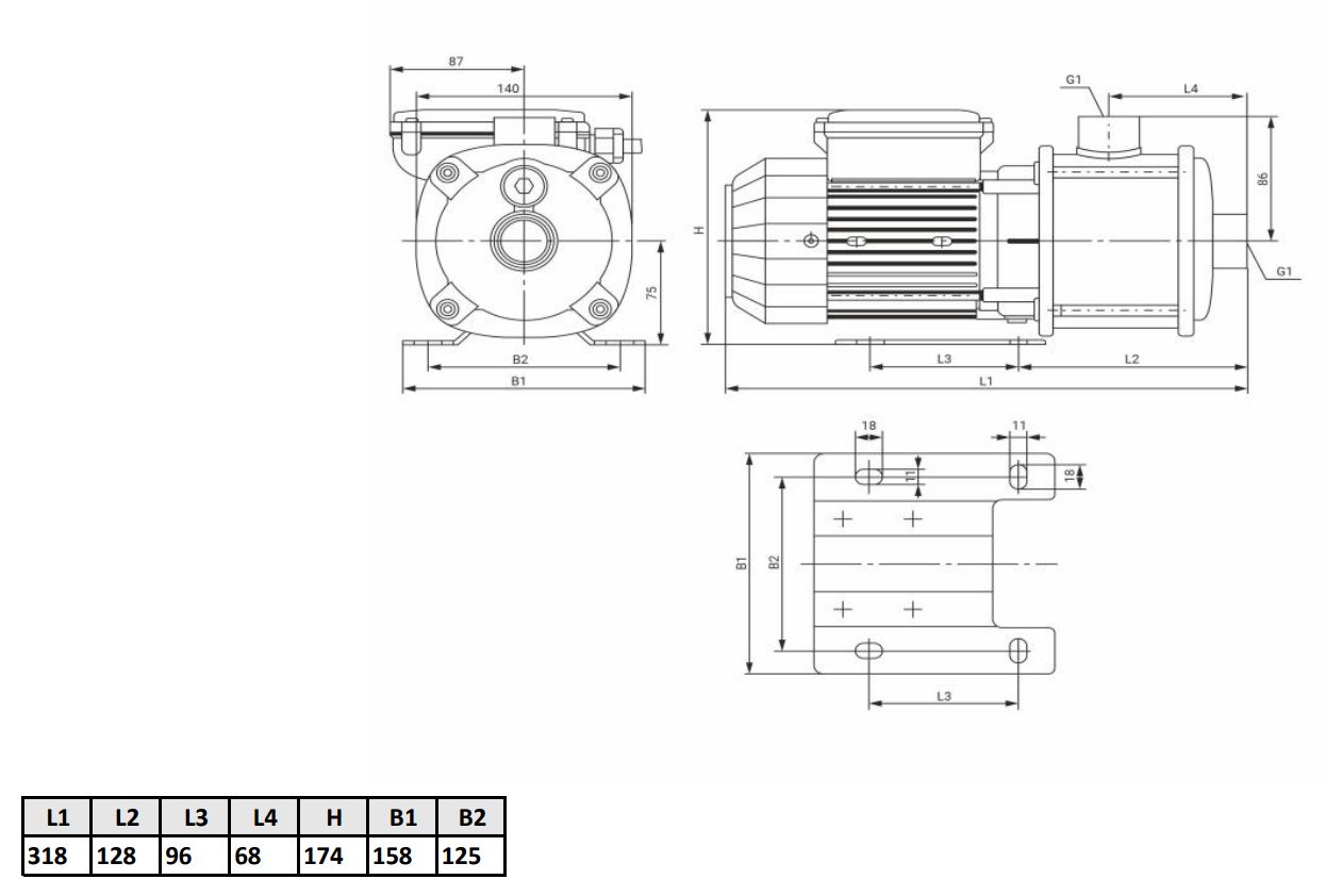 Фото Насос WELLMIX CMI 2-30T-BQCE (3х380В, 0,37кВт) 2