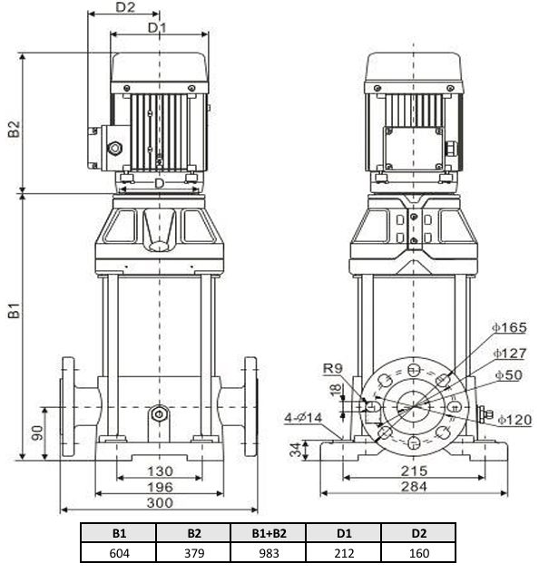 Фото Многоступенчатый насос WELLMIX CV 15- 6-0-HQCV (3х380В, 5.5кВт, IE3) 2