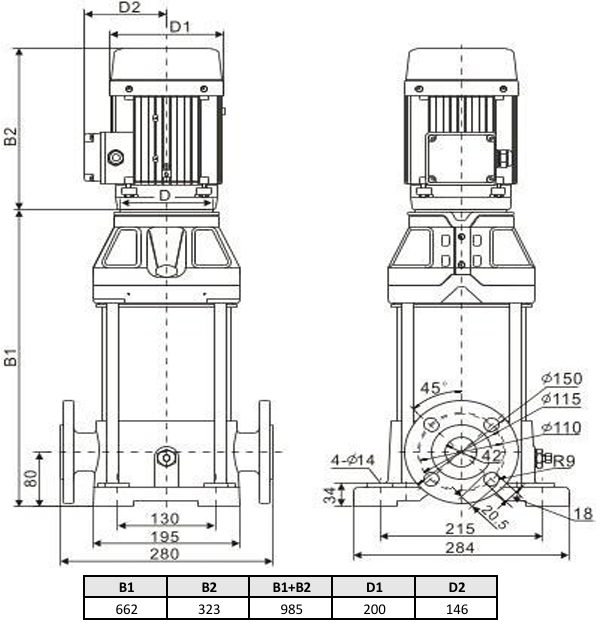 Фото Многоступенчатый насос WELLMIX CV 10-12-0-HQCV (3х380В, 4.0кВт, IE3) 2