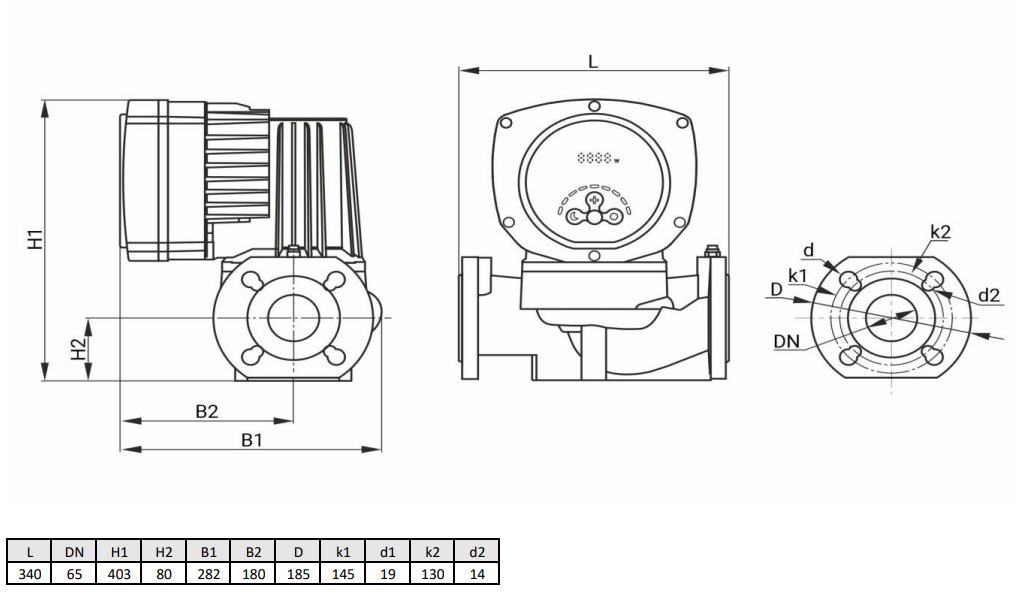 Фото Циркуляционный насос WELLMIX WRE 65-150F (частотное регулирование) 3