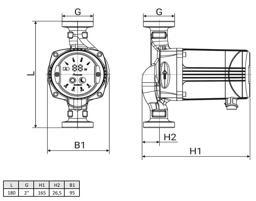 Фото Циркуляционный насос WELLMIX WRE 32/60-180 N (корпус - нерж.сталь) 4