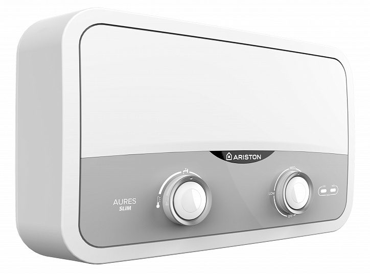 Фото ЭВН проточ. Ariston 3,5 кВт, душ. лейка+кран, AURES S 3.5 COM PL (220) 1
