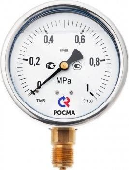 Фото Мановакуумметр Росма ТМВ-310Р.00(-0,1-0,9MPa)M12x1,5.2,5 10