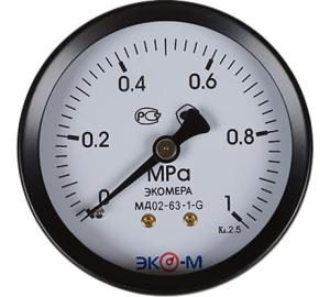 Фото Мановакуумметр Росма ТМВ-320Р.00(-0,1-0,15MPa)G1/4.1,5 4