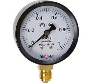 Фото Мановакуумметр Росма ТМВ-321Т.00(-0,1-0,15MPa)G1/4.1,5 4