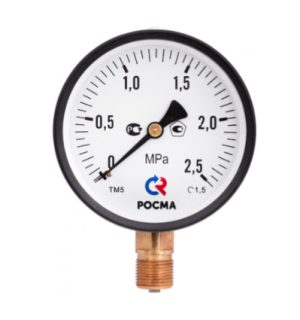 Фото Мановакуумметры Росма ТМВ-520Р.00(-0,1-2,4MPa)G1/2.1,0 9