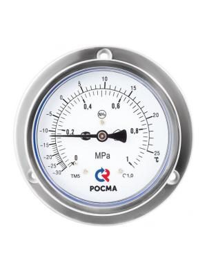 Фото Манометр Росма ТМВ-521ТЭ.00(-0,1-2,4MPa)/(-70-+55C)M20x1,5.1,0.NH3.Двойная шкала 5
