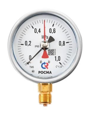 Фото Мановакуумметр Росма ТМВ-511Р.00(-0,1-0,9MPa)/(-70-+20C)M20x1,5.1,5.NH3 3
