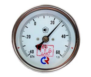 Фото Термометр BD ТБ биметаллический 100Т/46 (-40-60С), G1/2, 1,5 рос 3