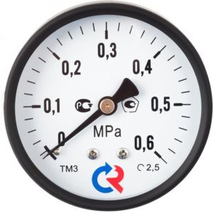 Фото Мановакуумметр Росма ТМВ-310Р.00(-0,1-0,5MPa)M12x1,5.1,5 6