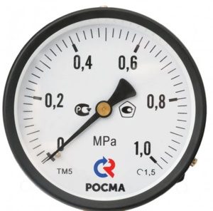 Фото Мановакуумметры Росма ТМВ-520Т.00(-0,1-0,15MPa)G1/2.1,0 9