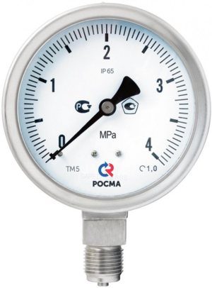 Фото Мановакуумметр Росма ТМВ-511Р.00(-0,1-2,4MPa)/(-70-+55C)G1/2.1,5.NH3 9