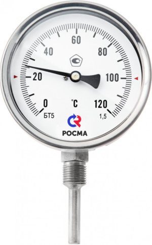 Фото Термометр Росма БТ-52.220(-30-70С)G1/2.100.1,5.IP65 4