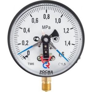 Фото Мановакуумметр Росма ТМВ-610Р.05(-0,1-0,15MPa)G1/2.1,5.ТИП2.колодка сзади 5
