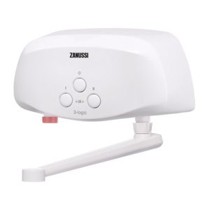 Фото Водонагреватель проточный Zanussi 3-logic 3,5 T (кран) 3
